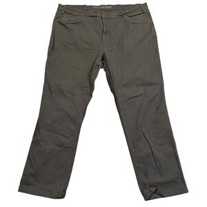 Duluth Trading Co Flex Fire Hose Mens Work Pants Grey 42x28.5 Straight Leg